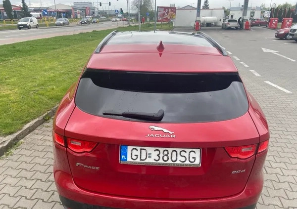 Jaguar F-Pace cena 113900 przebieg: 198000, rok produkcji 2018 z Tczew małe 106